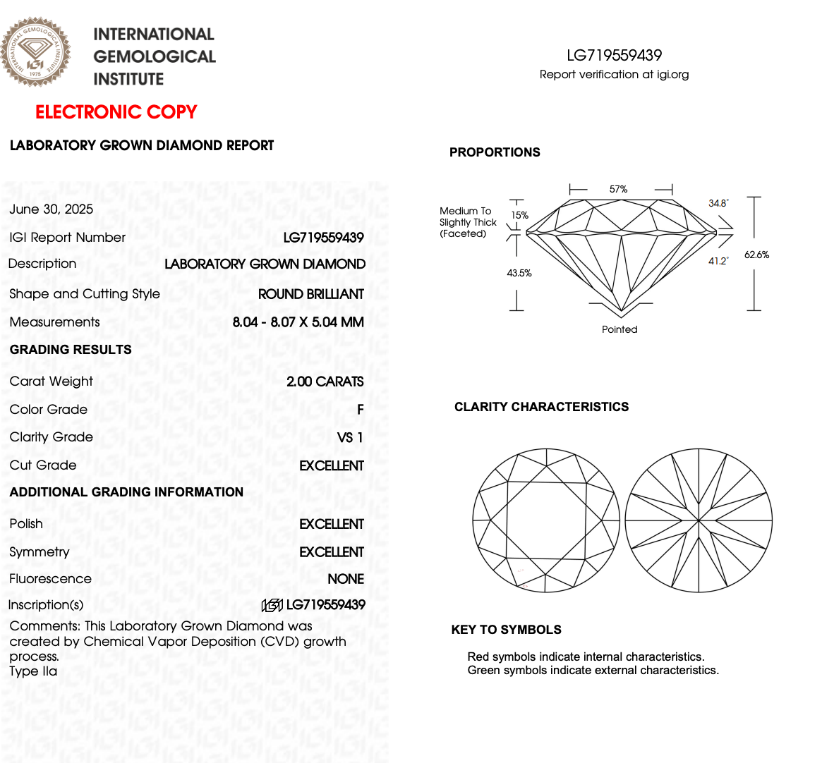 Round Brilliant 2ct Lab Created Diamond Solitaire Engagement Ring in 14ct Yellow Gold