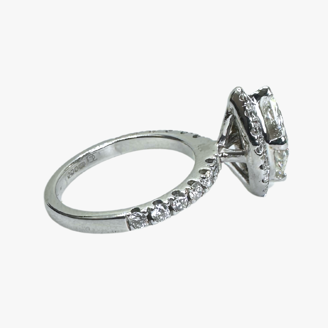 Marquise Halo Ring
