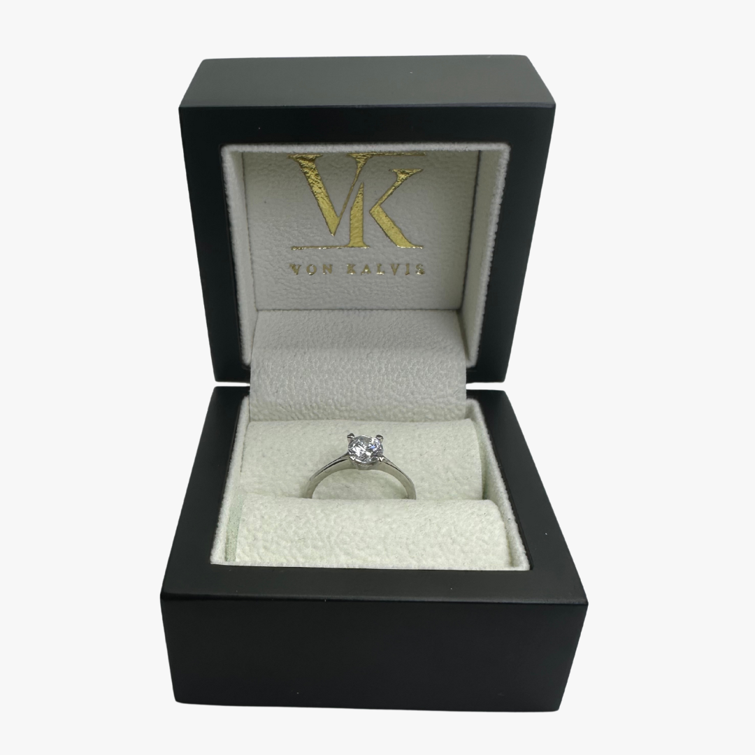 Round Solitaire Ring GIA Certified D/VVS2