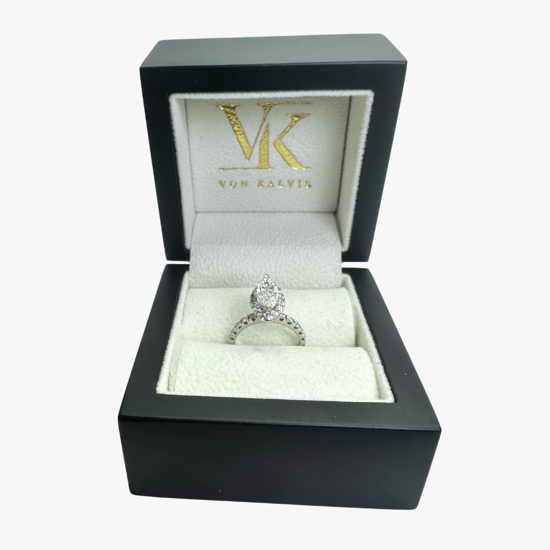 Marquise Halo Ring