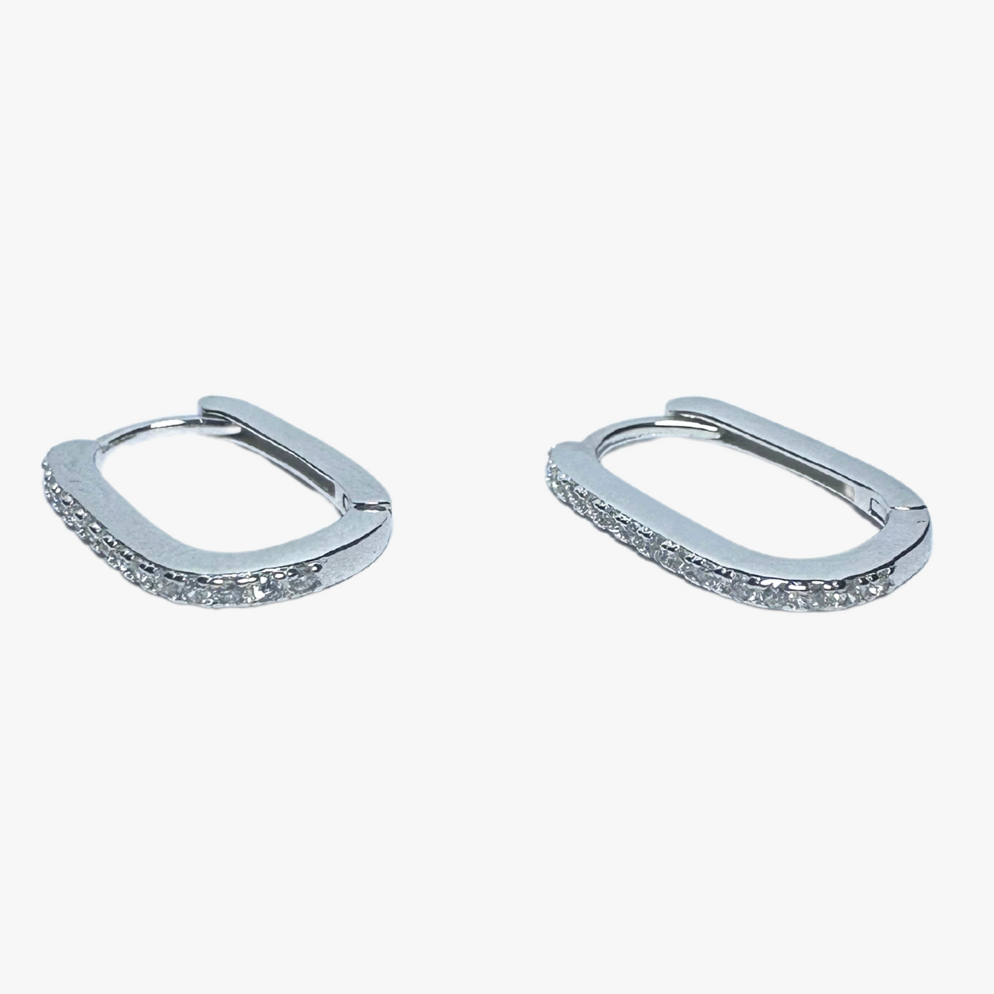 Sleek U-Shaped Hoop Earrings