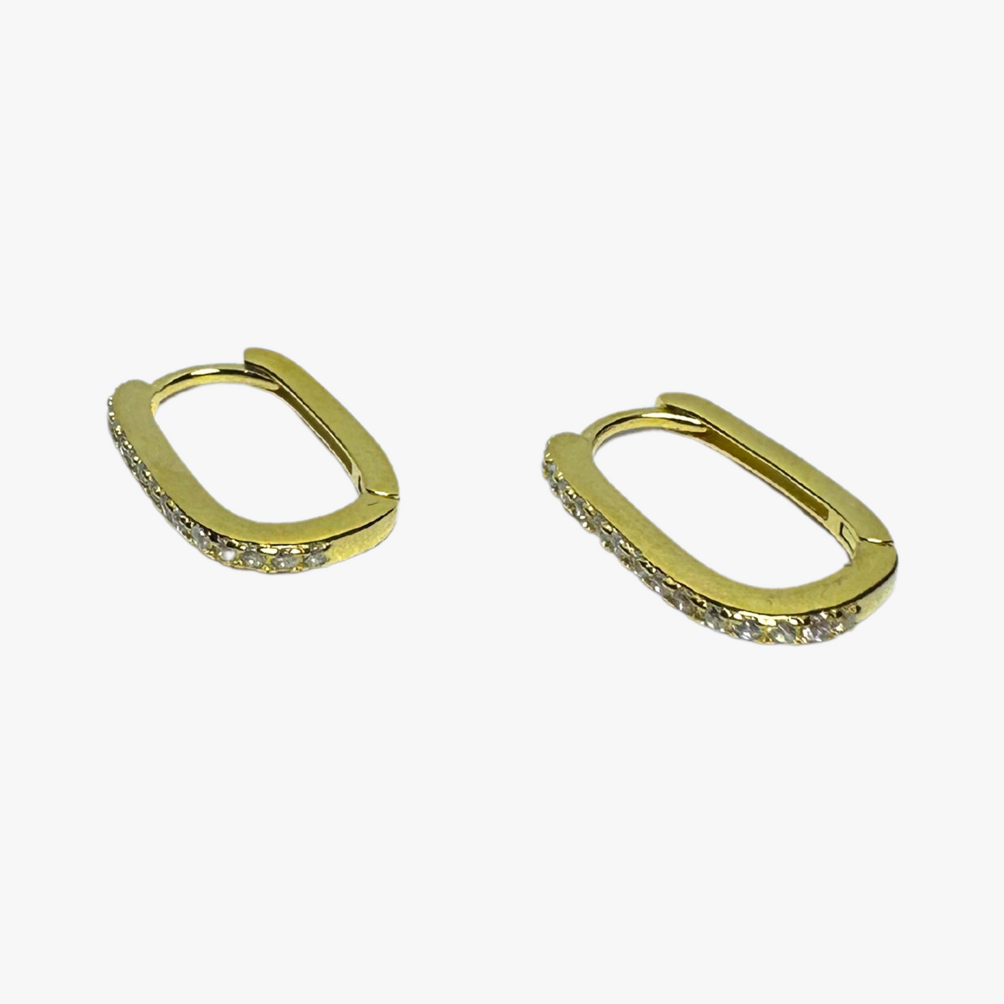 Sleek U-Shaped Hoop Earrings
