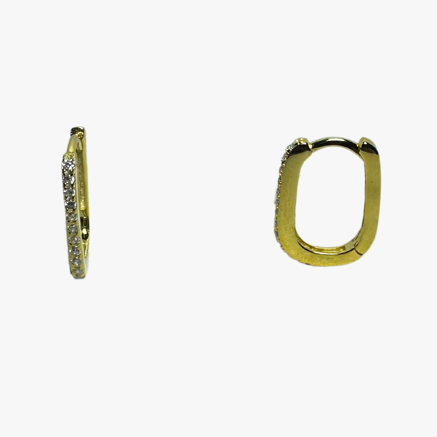 Sleek U-Shaped Hoop Earrings