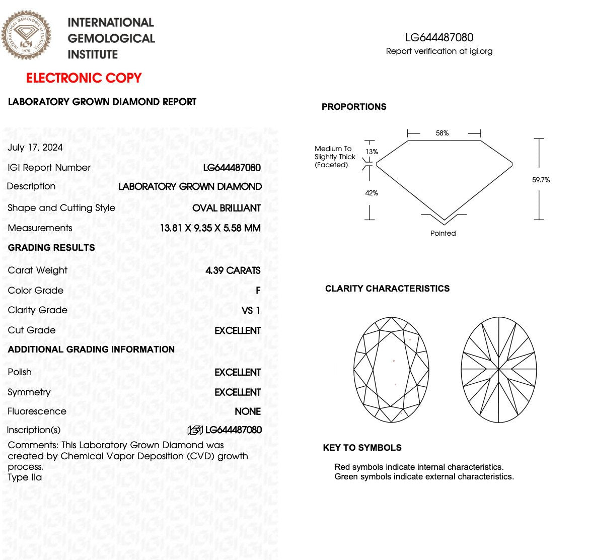 6.41cts Oval Cut Lab-Grown Diamond Trilogy Ring – 18ct Yellow Gold | 3 IGI Certificates