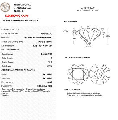 2.5cts Round Cut Lab-Grown Diamond Halo Ring – VS1 F Colour | 14ct Yellow Gold | IGI Certified