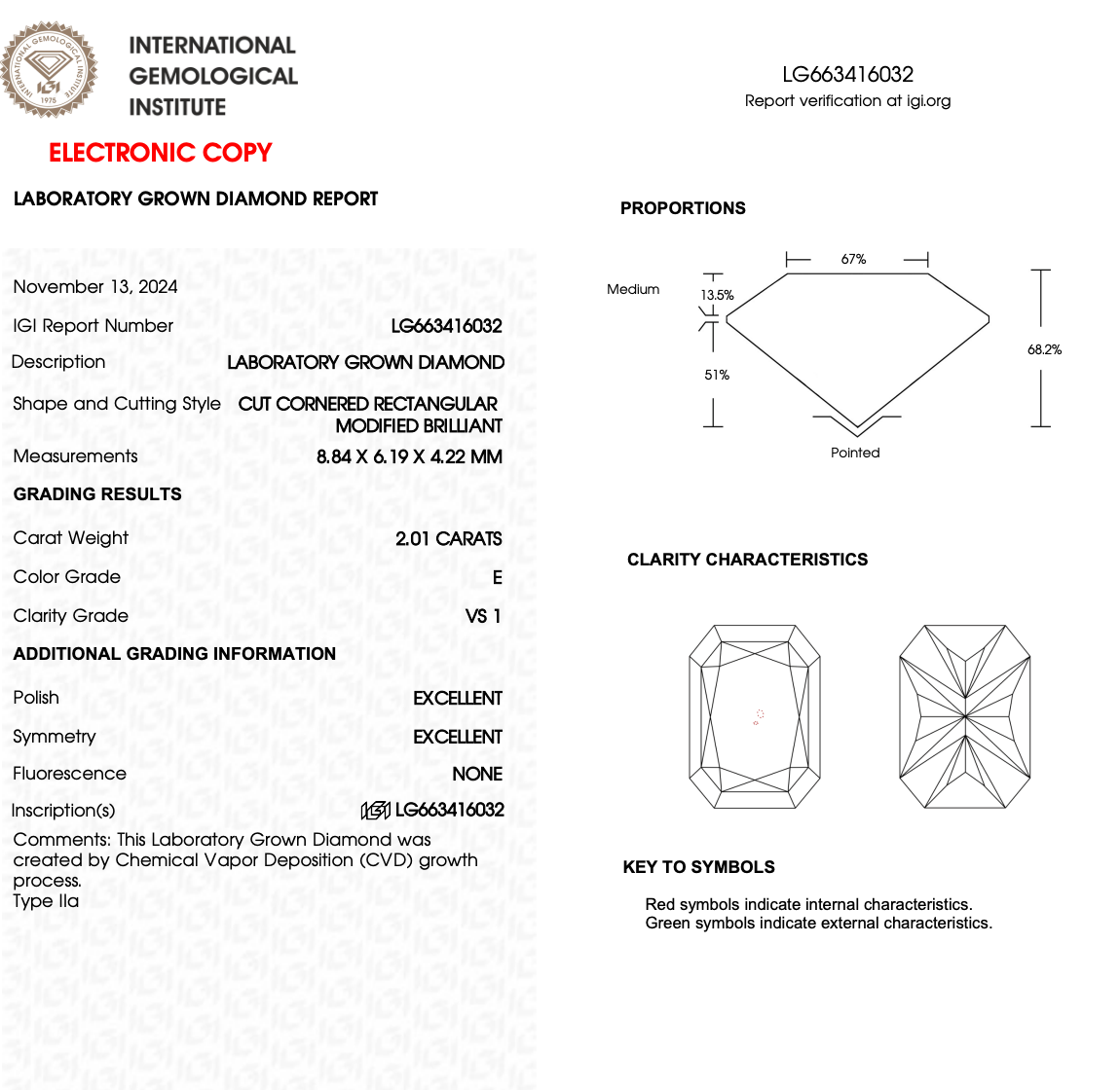 2.01ct Radiant Cut Lab-Grown Diamond Solitaire Ring – VS1 E Colour | 14ct Yellow Gold | IGI Certified
