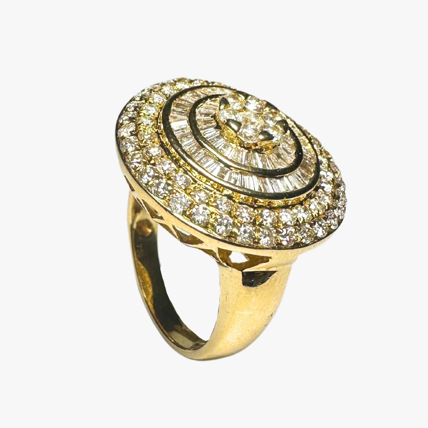 Brilliance Baguette Halo Ring