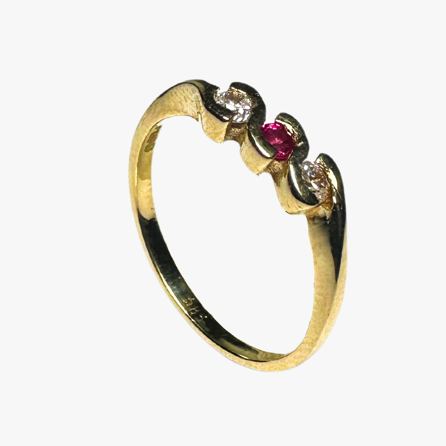 Eternal Swirl Three-Stone Ring