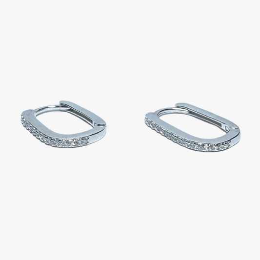 Sleek U-Shaped Hoop Earrings